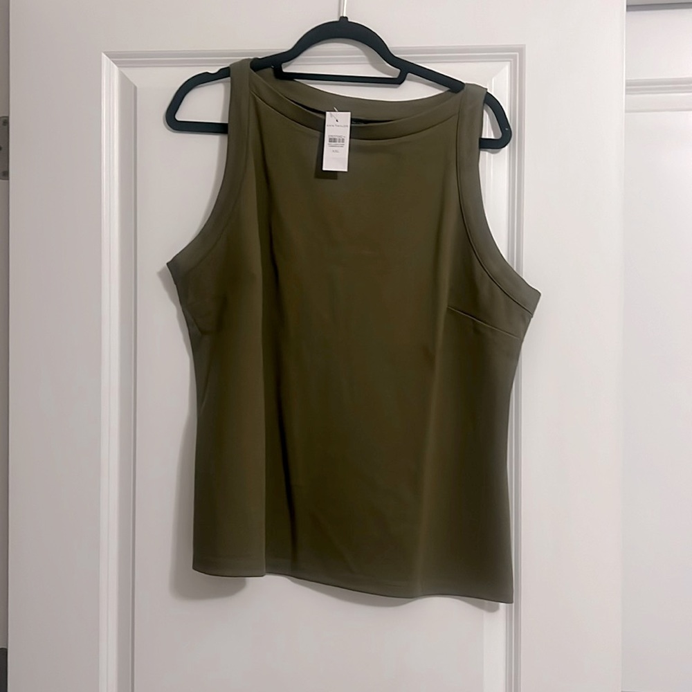 NWT Ann Taylor army green tank xxl
